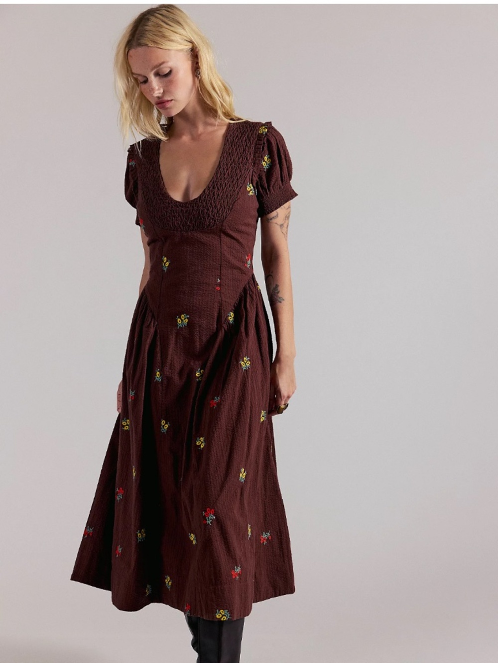 NWOT Free People Maisie Midi Dress-small
